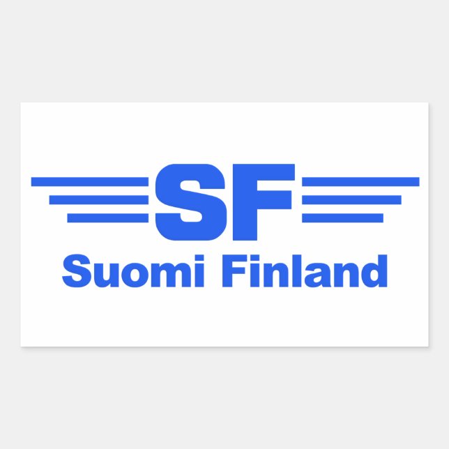 Autocolantes suomi finlandeses, personalizáveis (Frente)