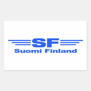 Autocolantes suomi finlandeses, personalizáveis