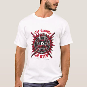 Autocustódia ou GTFO - Camiseta Feminina Bitcoin