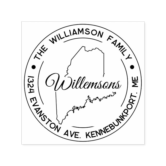 Autodigitação de Carimbo de Endereço de Retorno Ma (Design)