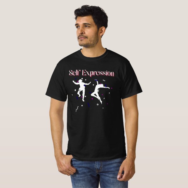 Autoexpressão Camiseta Valor Masculina (Frente Completa)