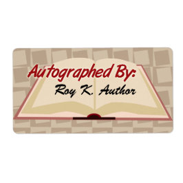Autografado por Etiquetas Personalizadas