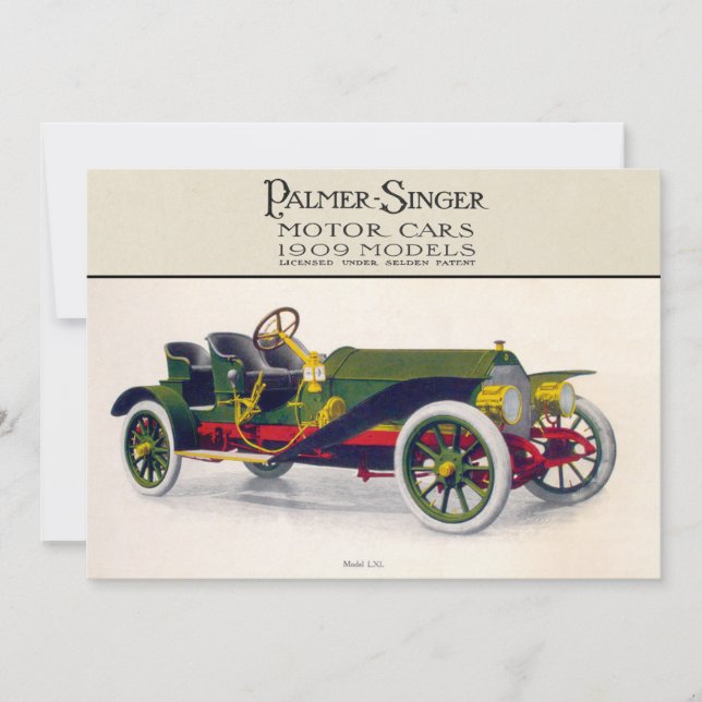 Automóveis Palmer-Singer, 1909 (Frente)