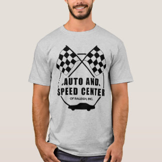 Automóvel e t-shirt Center da velocidade