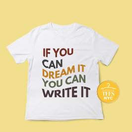 Autor de Cotação do Escritor Inspira T-shirts