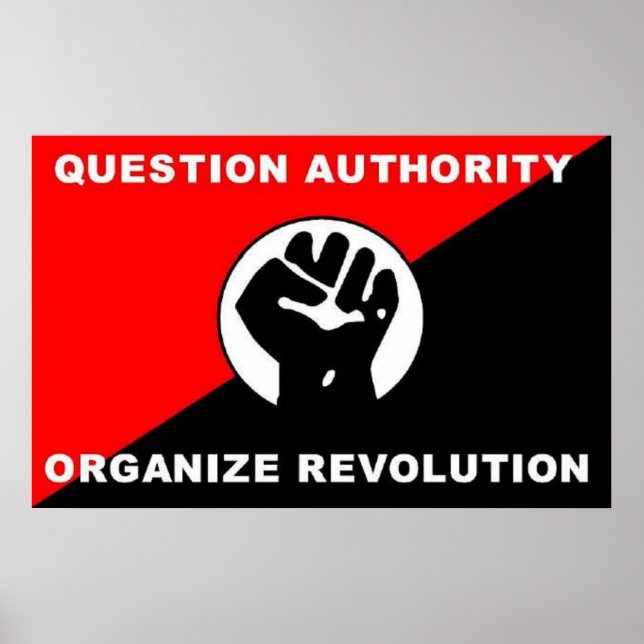 Autoridade de Pergunta Organizar poster de Revoluç (Frente)