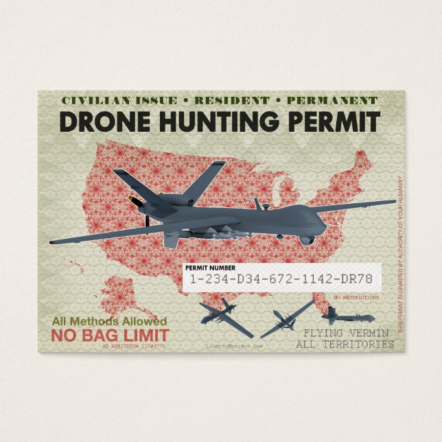 Autorizações de caça a drones (Frente)