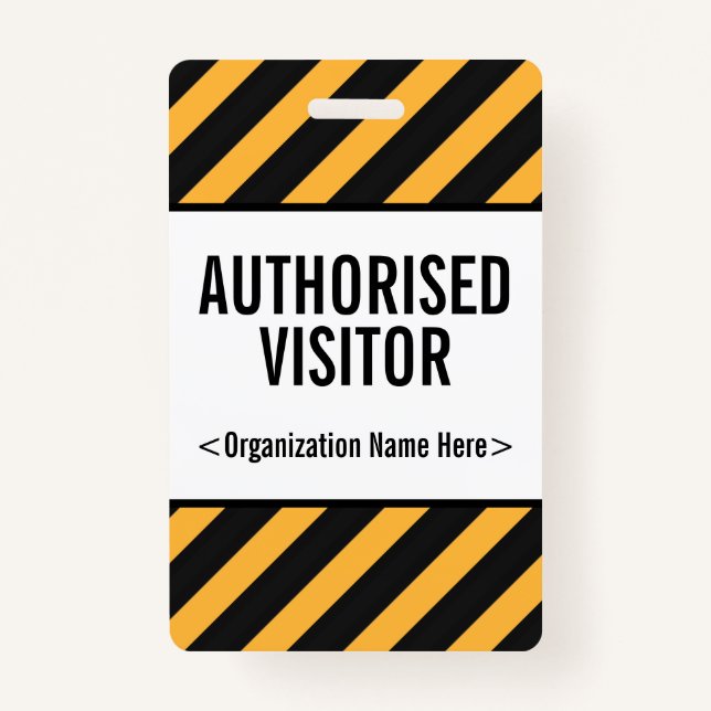 "AUTORIZOU crachá deAgarramento do VISITANTE" (Frente)