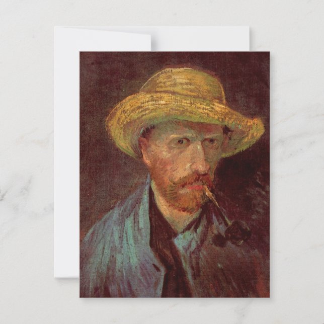 Autorretrato de Van Gogh com Chapéu de Palha e Cac (Frente)