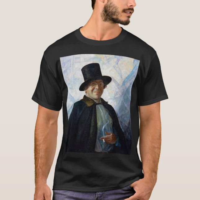 Autorretrato em Top Hat e Cabo por N. C. Wyeth (Frente)