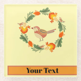 Autumn Bird Folk Art