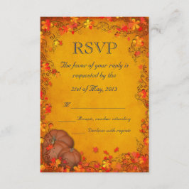 Autumn Bliss Wedding RSVP