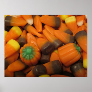 Autumn Candy Corn Poster
