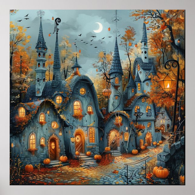 Autumn Cityscape Poster (Frente)