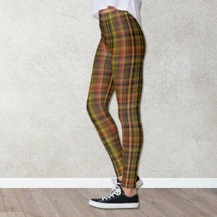 Autumn Colors Plaid Leggings