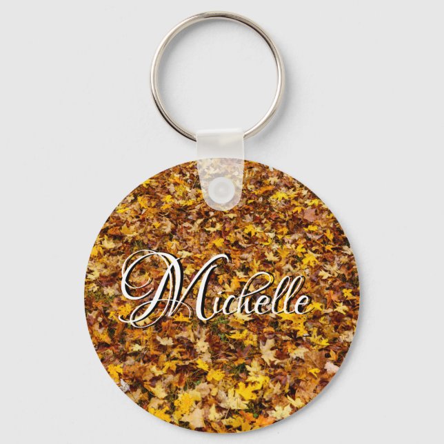 Autumn Deixa Abstrato Chaveiro (Frente)