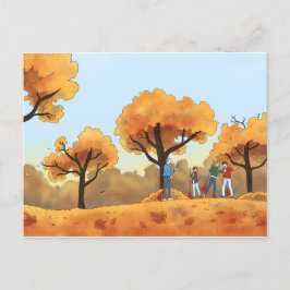 Autumn deixa Bjornstad A&C cartão postal