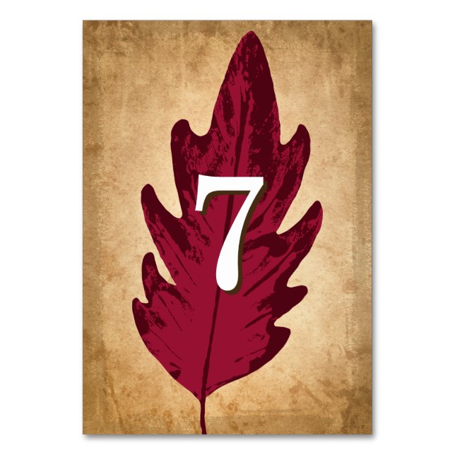 Autumn Deixa Cartões de Mesa Russos (Verso)