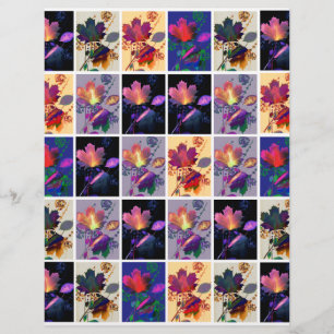 Autumn Deixa Folhas Russas De Papel De Escravo