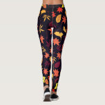 Autumn Deixa Leggings<br><div class="desc">A queda do outono deixa leggings de padrões</div>