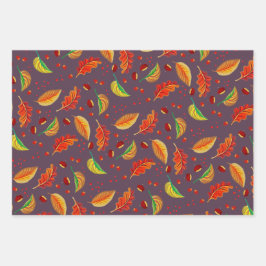 Autumn Deixa Loucos Castanha Padrão Elegante Queda