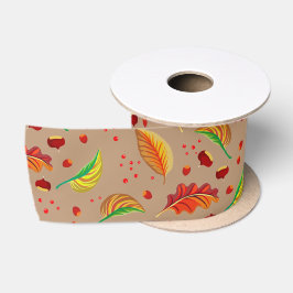 Autumn Deixa Loucos Castanha Padrão Elegante Queda