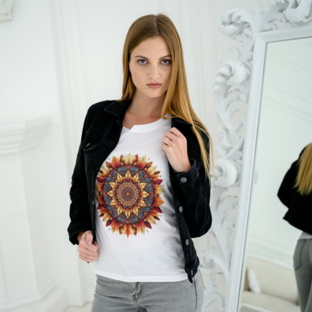 Autumn Deixa Mandala T-Shirt 2025 - Tee Artística (Criador carregado)