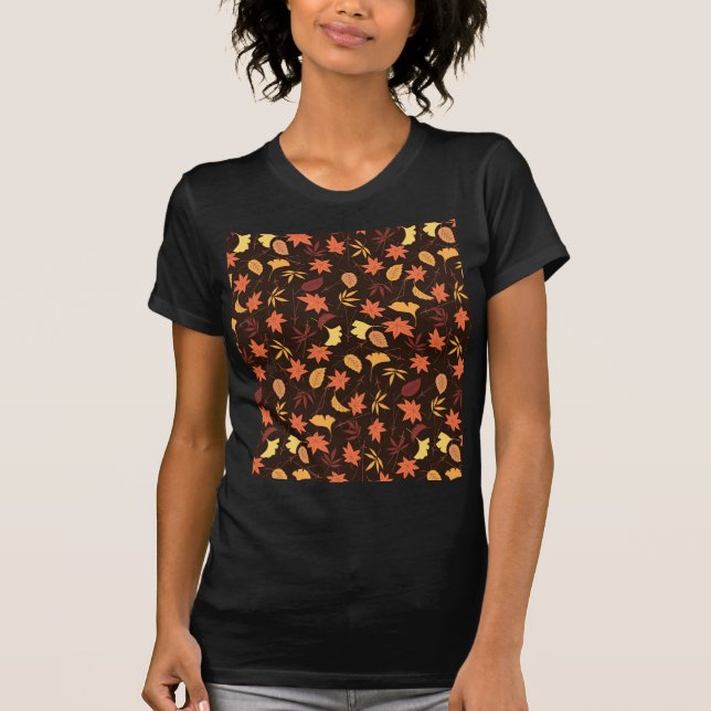 Autumn Deixa O Padrão T-Shirt (Frente)