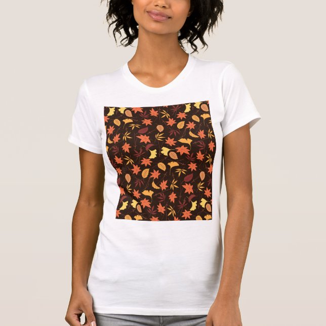 Autumn Deixa O Padrão T-Shirt (Frente)
