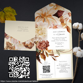 Autumn Elegance, convite para casamentos outono co