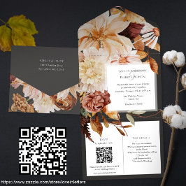 Autumn Elegance, convite para casamentos outono co