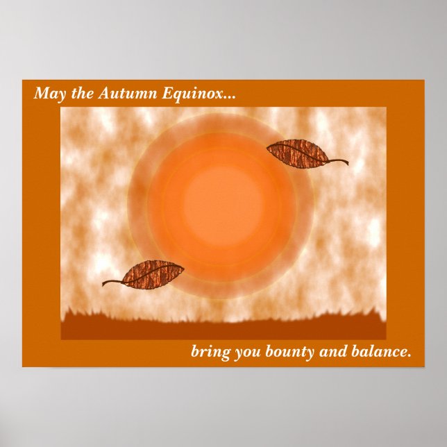 Autumn Equinox Blasing Poster (Frente)