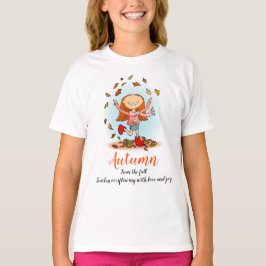 Autumn fall Girl name significa joy t-shirt