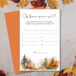 Autumn Forest Onde estávamos o jogo do chá de pane