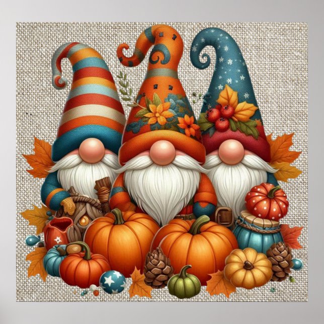 Autumn Gnomos Poster (Frente)