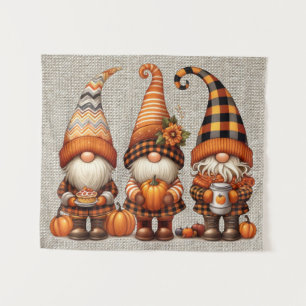 Autumn Gnomos Tapeçaria