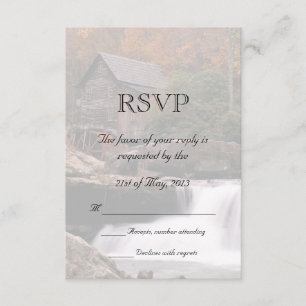 Autumn In Country Wedding RSVP