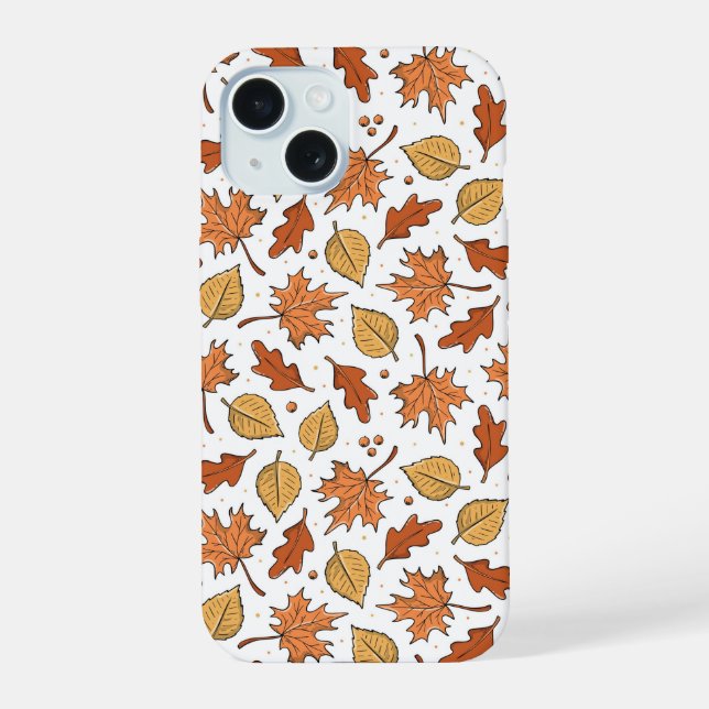 Autumn Leaves and Acorns Pattern (Verso)