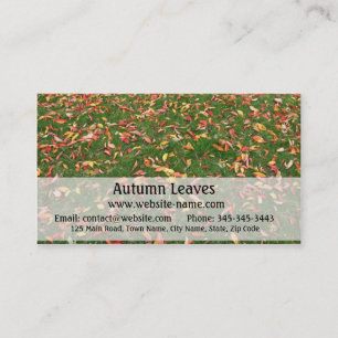 Autumn Leaves Cartão de visita