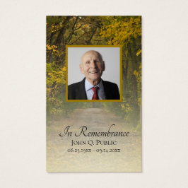 Autumn Leaves Lane Funeral Memorial Prayer