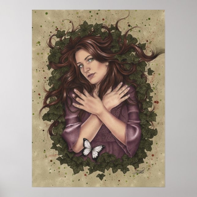 Autumn Magic Butterfly Poster (Frente)