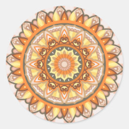 Autumn Mandala Boho Quente Outono Estética Adesivo