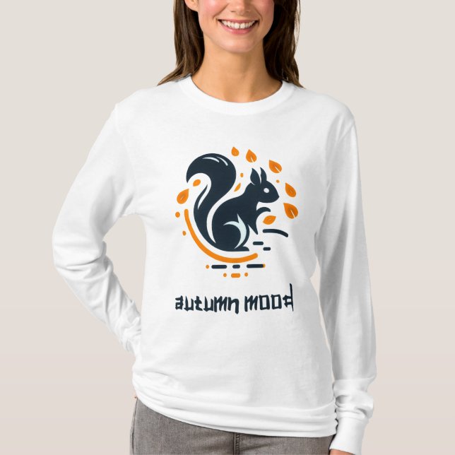 Autumn Mood: Yellow Leaf T-shirt #6 (Frente)