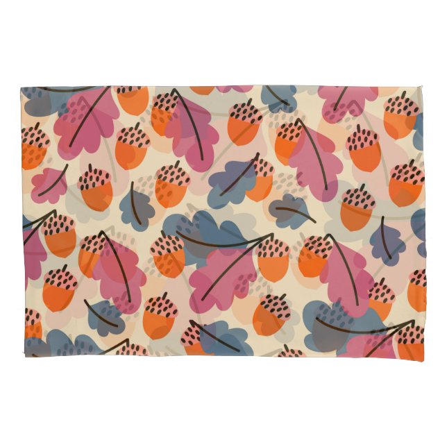 Autumn Oak: Leaves e Acorns Pattern (Frente)