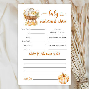 Autumn Pumpkin Baby Predição e Jogo de Conselhos