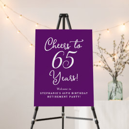 Autumn Purple Cheers to 65 Anos Sinal de Reforma