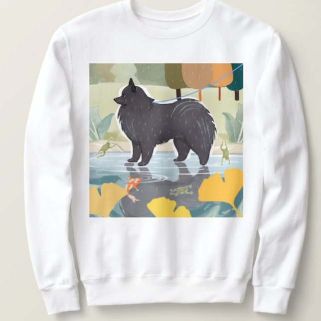 AUTUMN RAINFOREST lapphund camiseta de cão escolhe (Criador carregado)