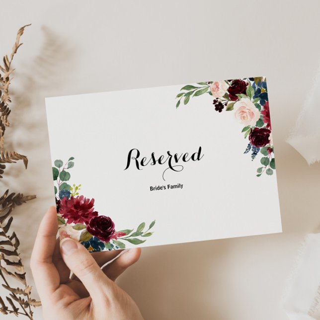 Autumn Rustic Dazzling Burgundy - Sinal Reservado (Criador carregado)