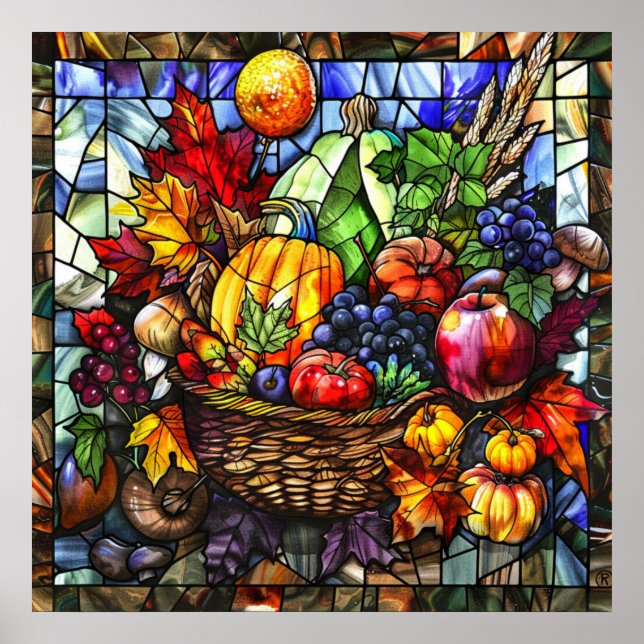Autumn Saged Glass Poster (Frente)