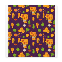 Autumn Saudável Harvest Veggie E Fruta Throw Pi